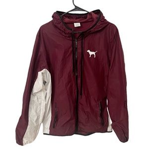 Victoria’s Secret PINK Maroon Lined Windbreaker M/L